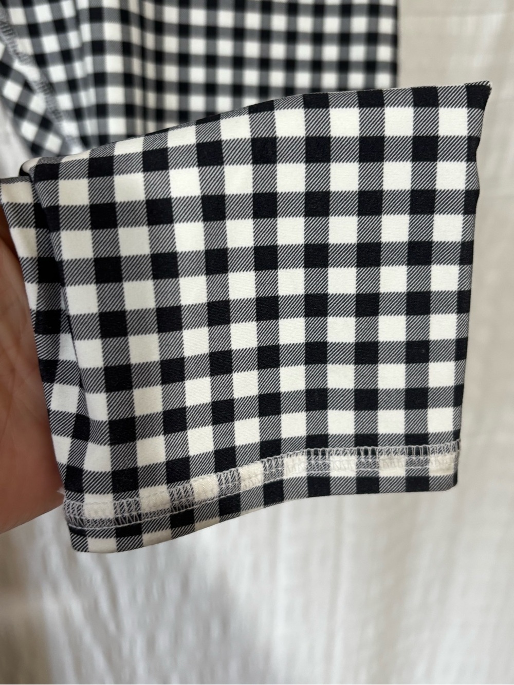 NWT JoyLab Black & White Gingham High-Waist Leggings Sz XL - Picture 4 of 7